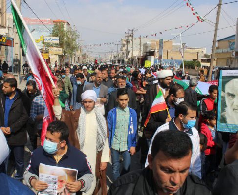 تصاویر حضور انقلابی مردم شریف شهرک طالقانی در راهپیمایی ۲۲ بهمن ۱۴۰۰